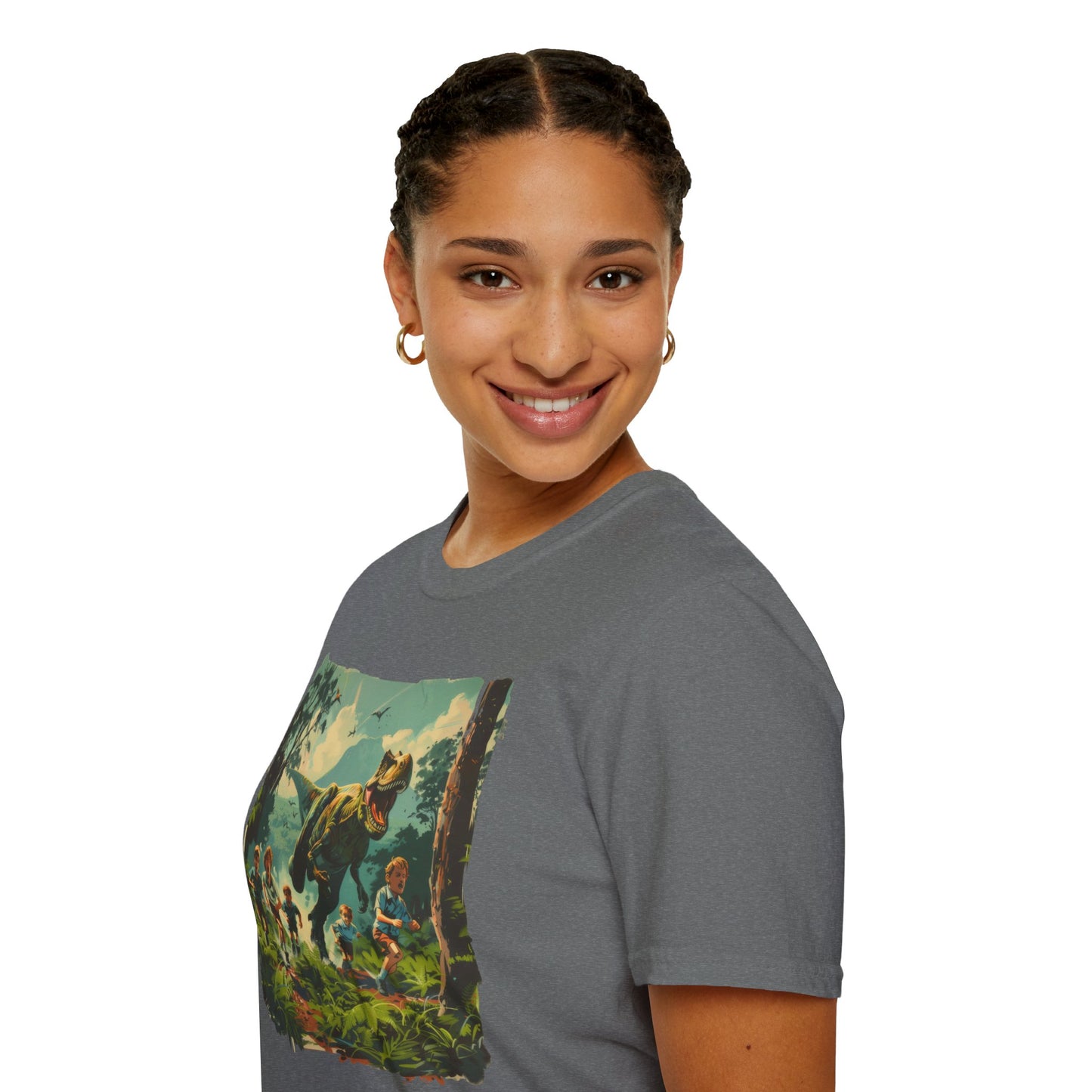 Dinosaur Chase - Unisex Softstyle T-Shirt