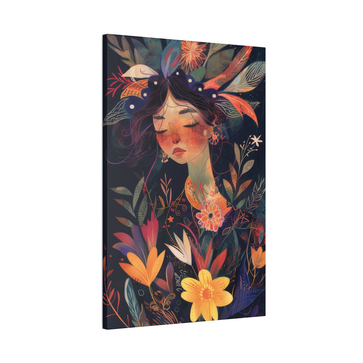 Flower Child - Canvas Stretched, 0.75"