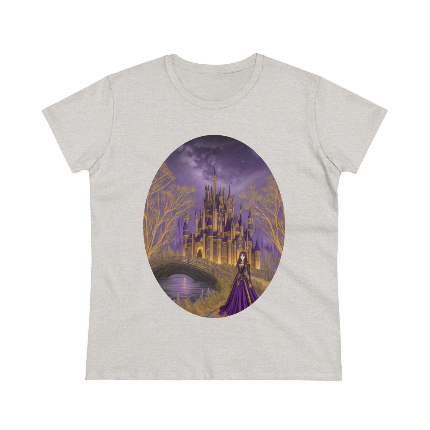 The Purple Castle - Fantasy - Women's Midweight Cotton Tee