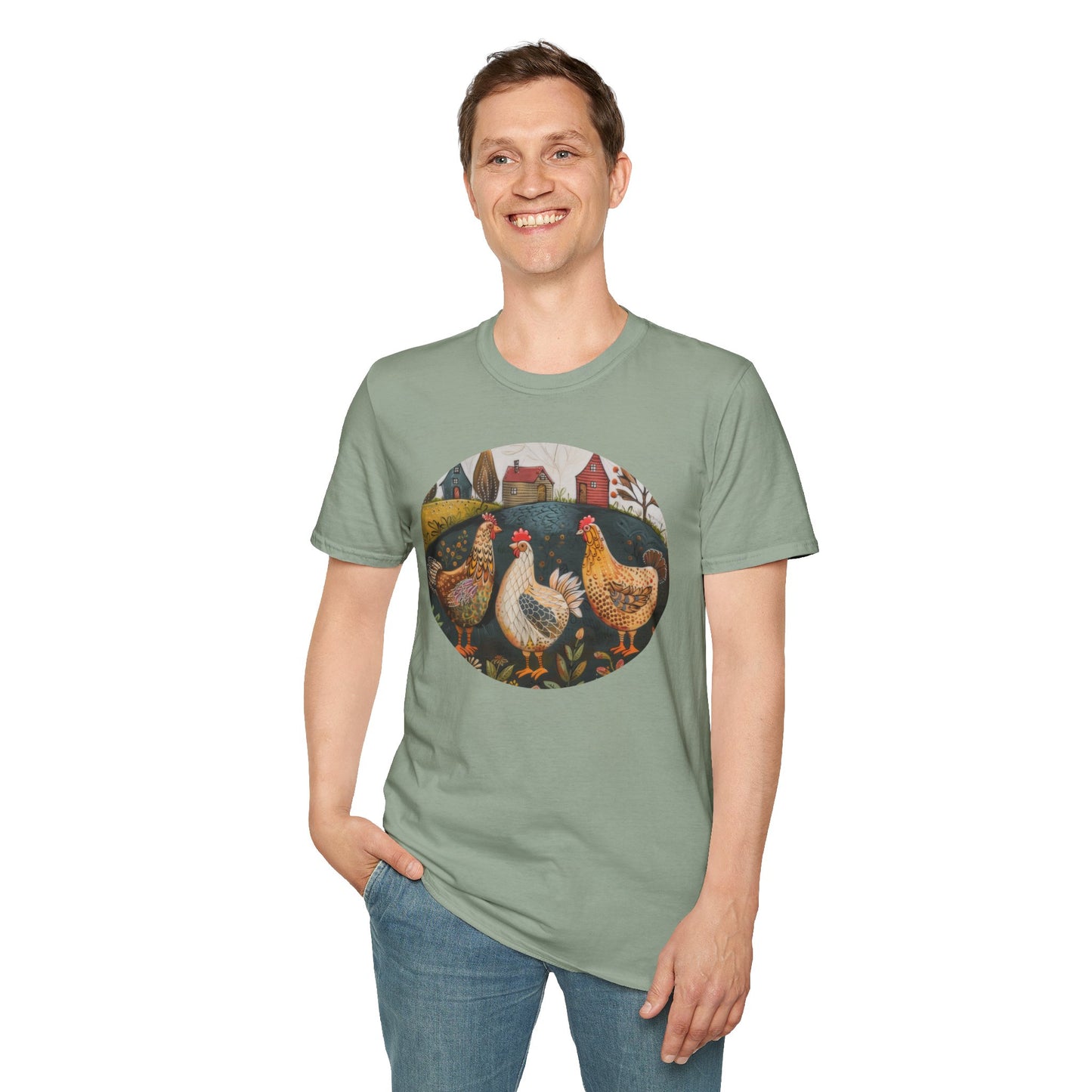 Chickens - Unisex Softstyle T-Shirt