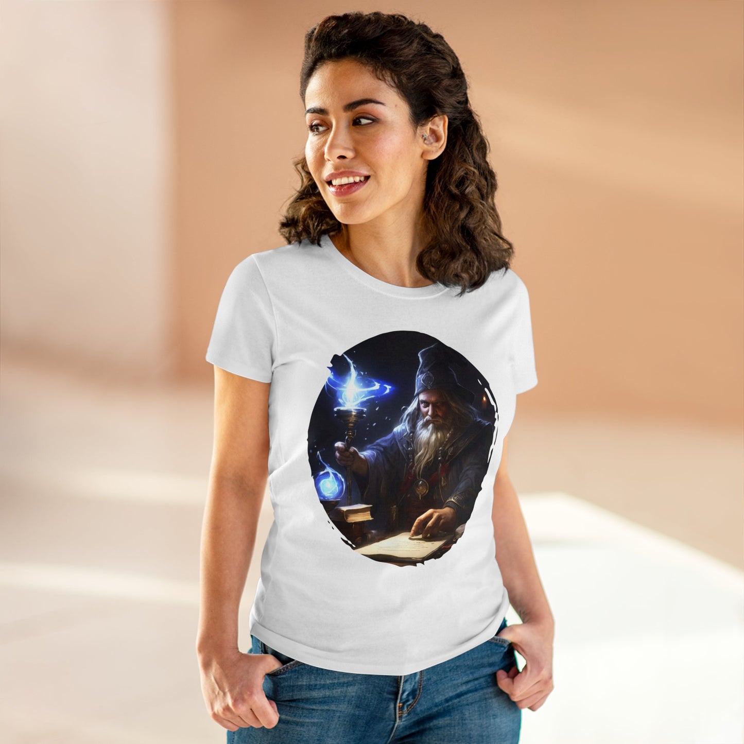 The Mage - Fantasy - Women's Midweight Cotton Tee