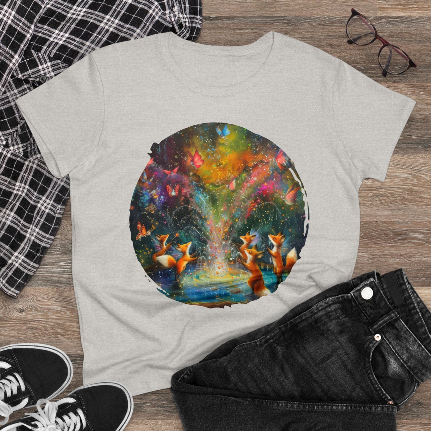 Fairy Celebration - Fantasy - Women's Midweight Cotton Tee