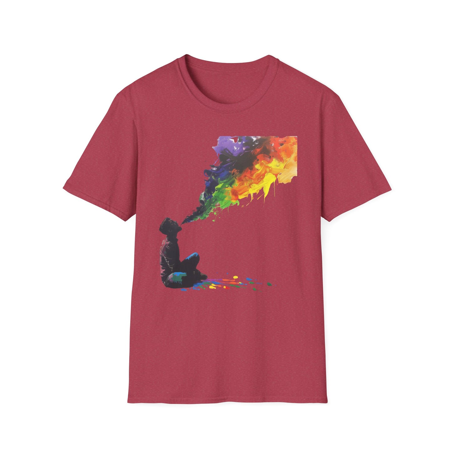 Rainbow Breath - Unisex Softstyle T-Shirt