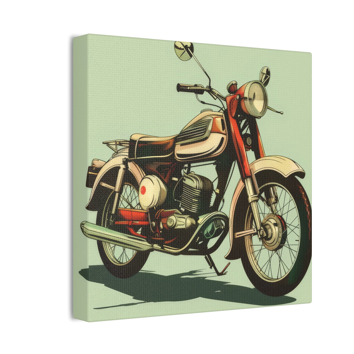 Motorcycle - Canvas Stretched, 0.75"