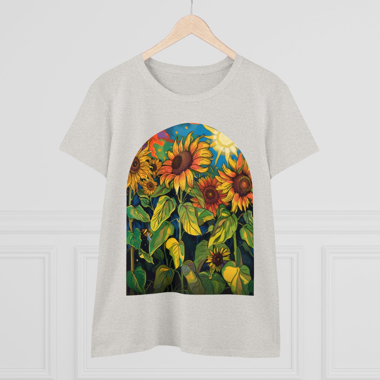 Sunflowers - Women's Midweight Cotton Tee