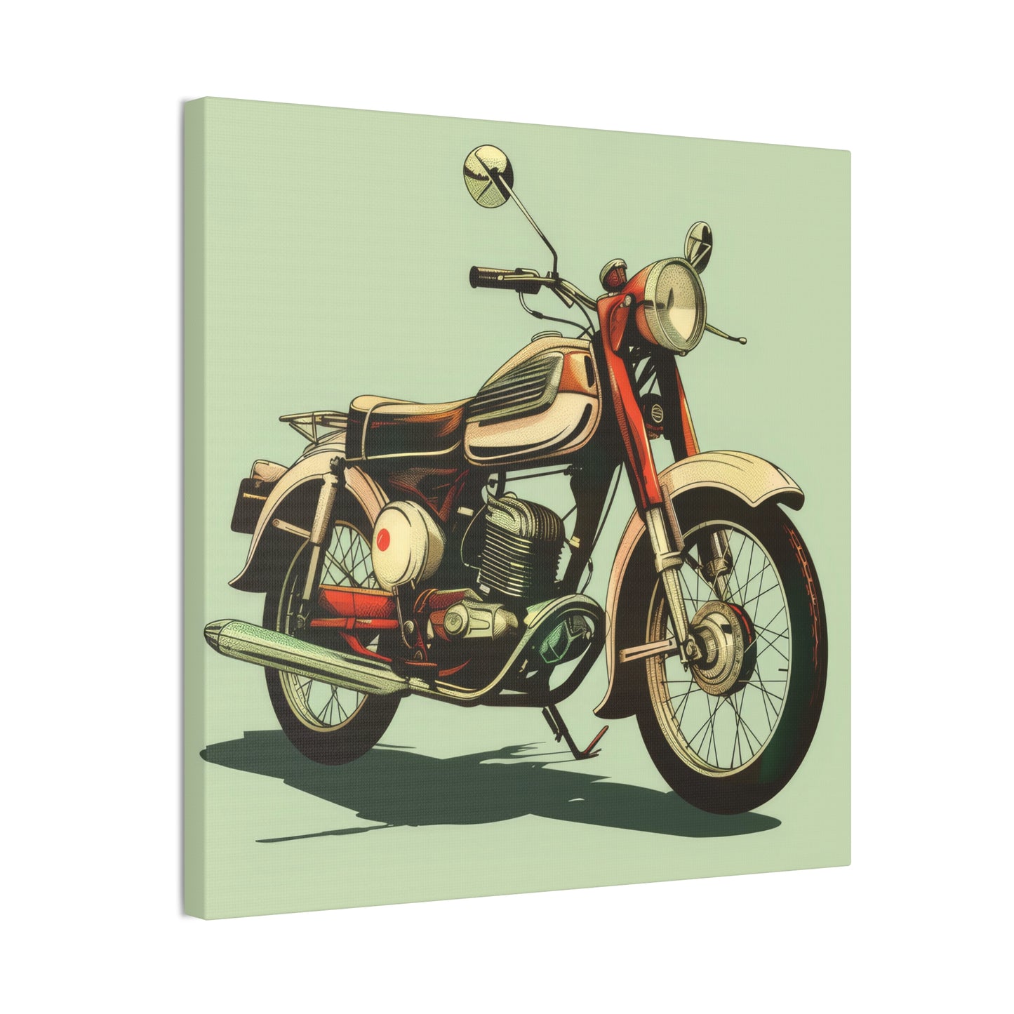 Motorcycle - Canvas Stretched, 0.75"