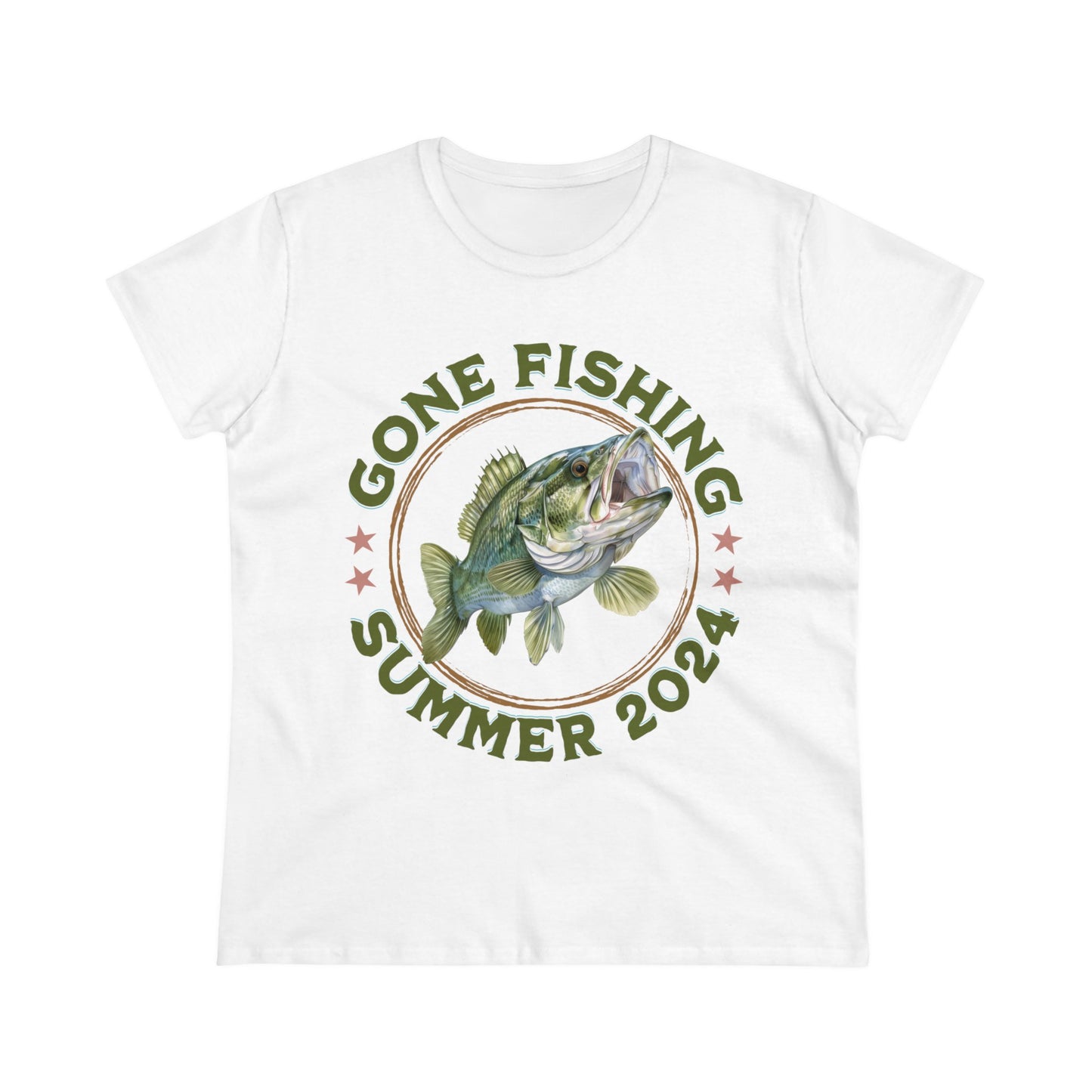 Gone Fishing - Women's Midweight Cotton Tee