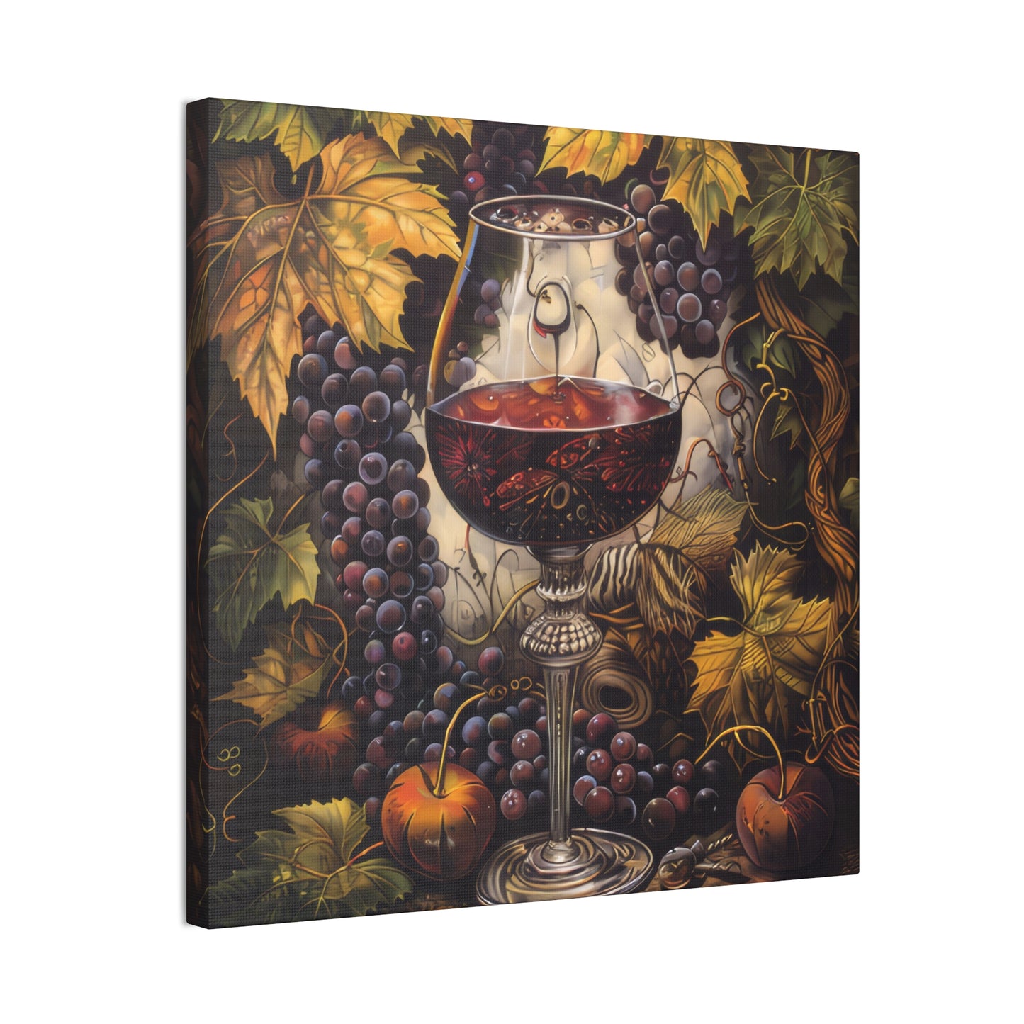 Wine - Canvas Stretched, 0.75"