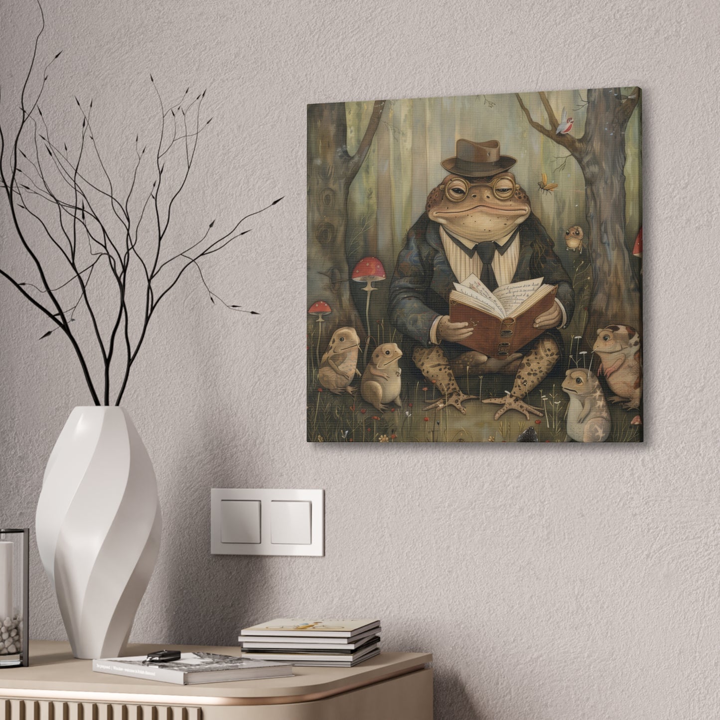 Grandpa Toad - Canvas Stretched, 0.75"