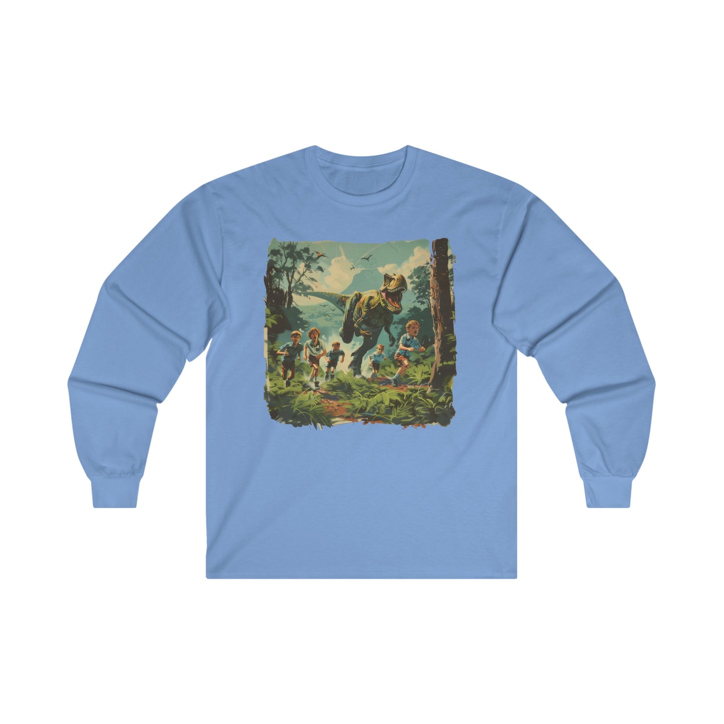 Dinosaur Chase - Unisex Ultra Cotton Long Sleeve Tee