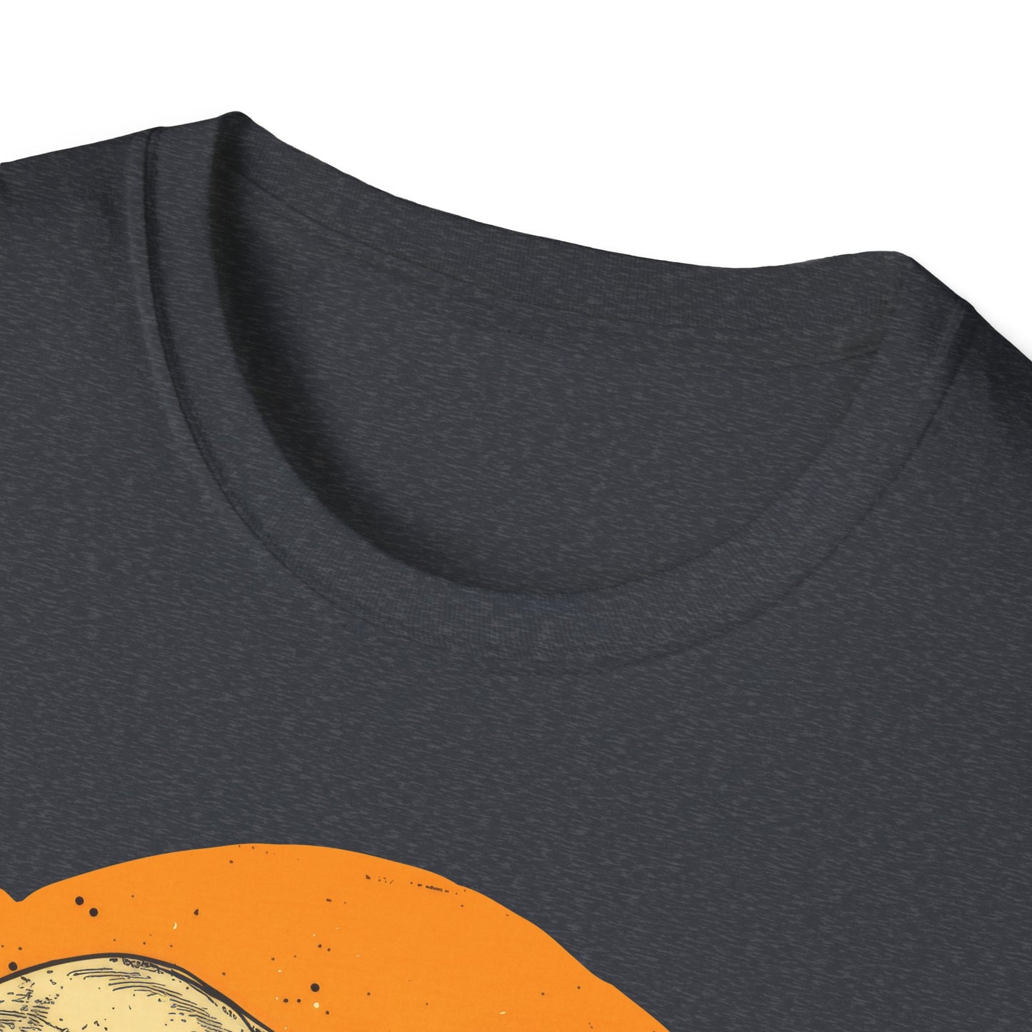 Skulls on Orange - Unisex Softstyle T-Shirt