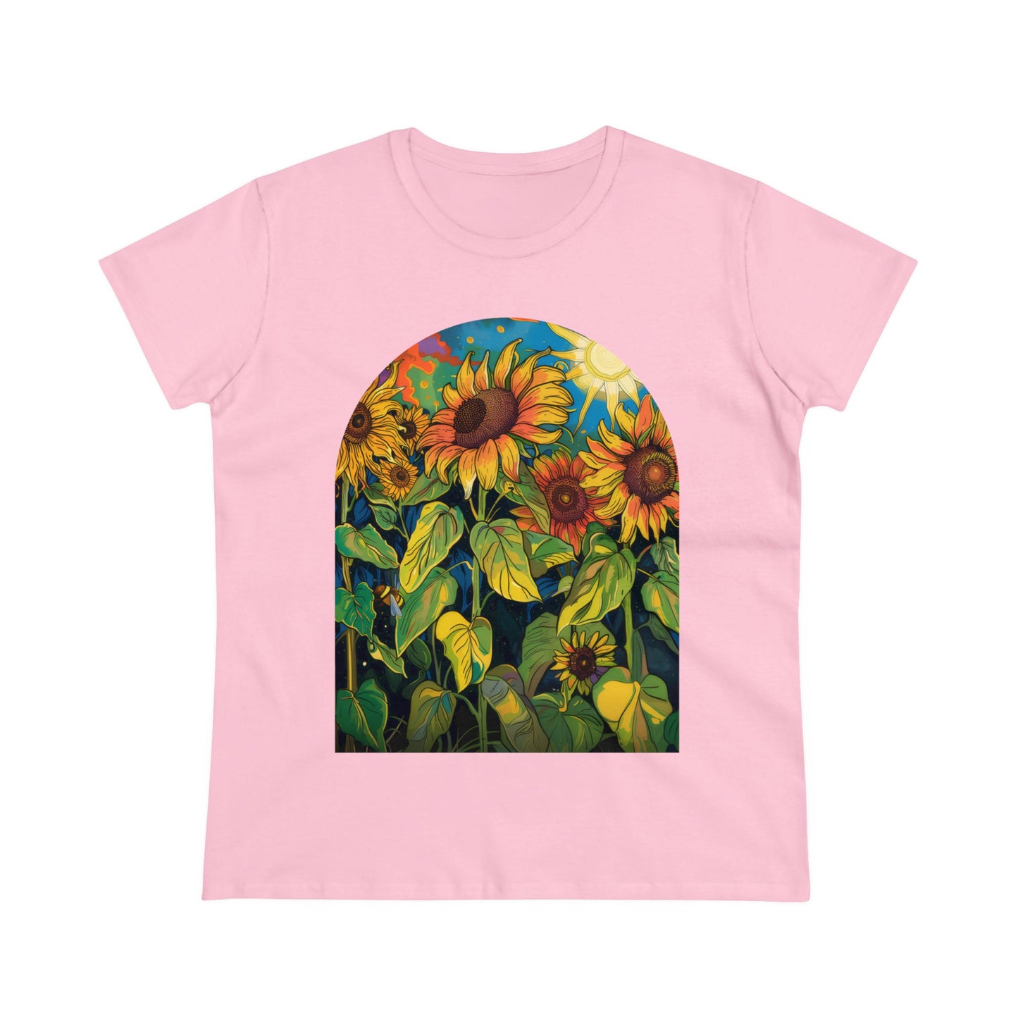 Sunflowers - Women's Midweight Cotton Tee