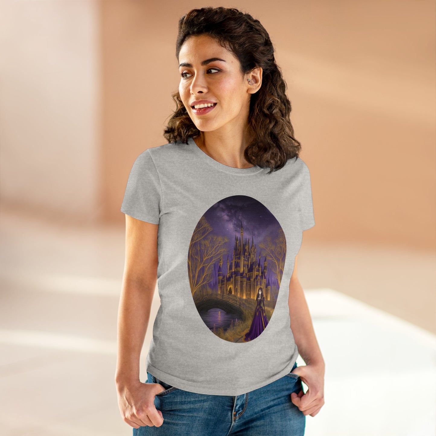 The Purple Castle - Fantasy - Women's Midweight Cotton Tee