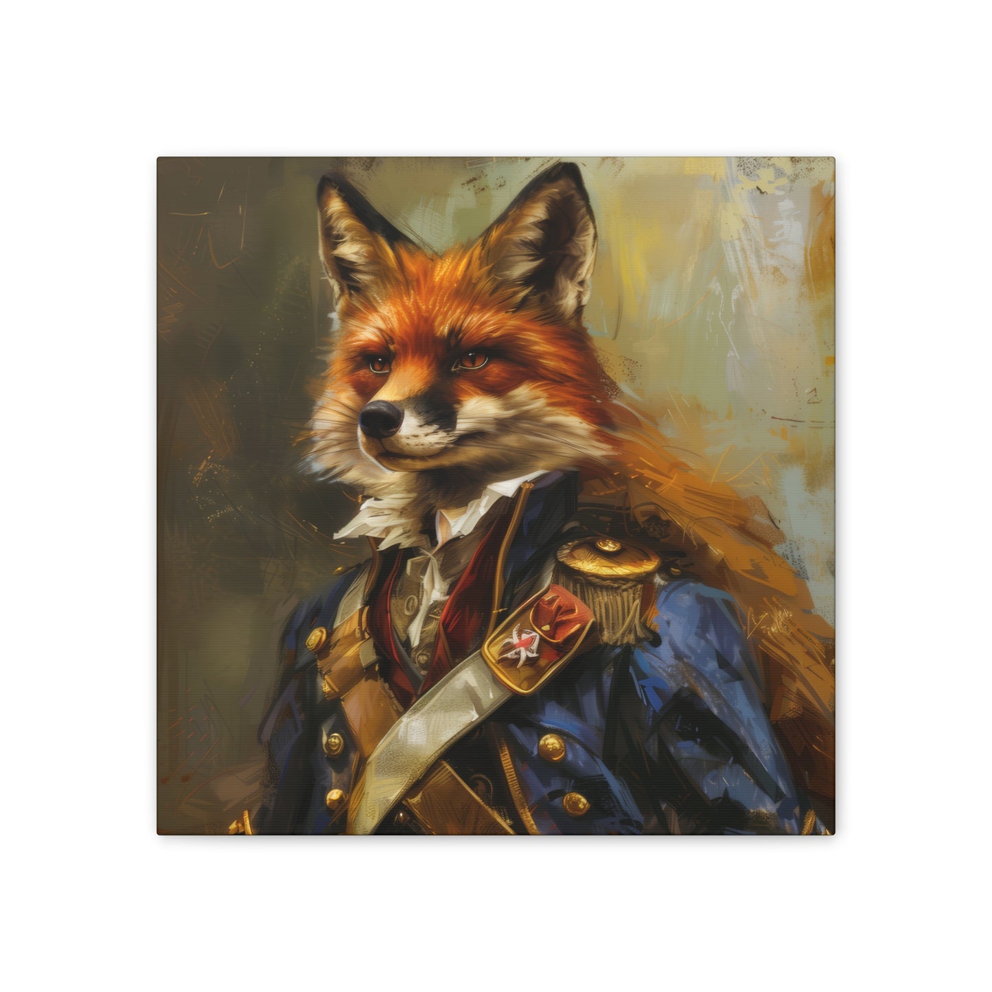 Major Fox - Canvas Stretched, 0.75"