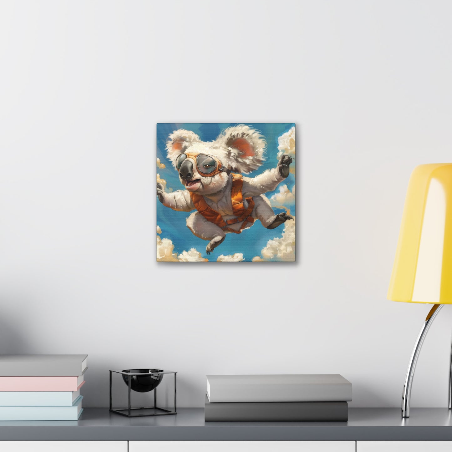 Koala Freefall - Canvas Stretched, 0.75"