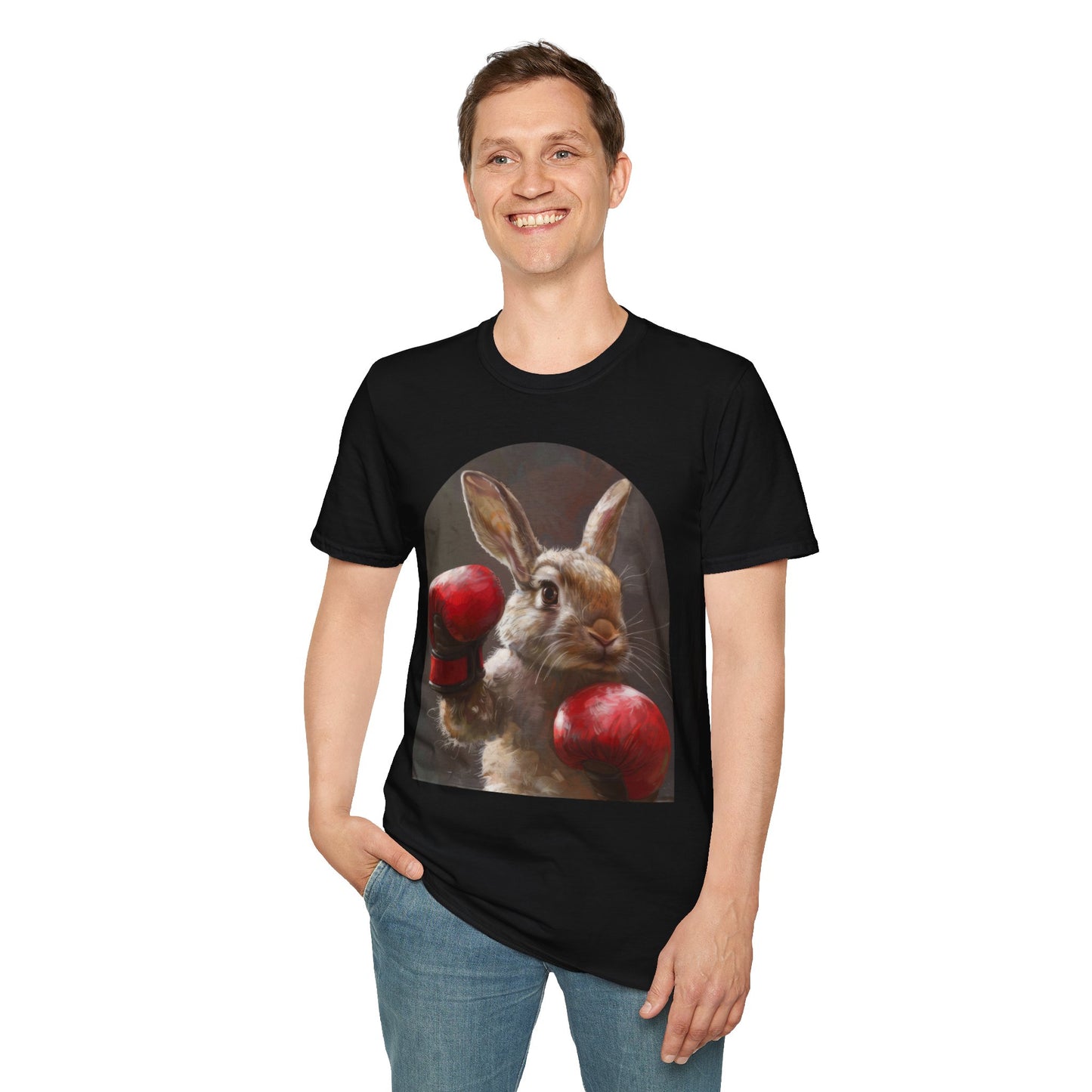 Boxing Bunny - Unisex Softstyle T-Shirt