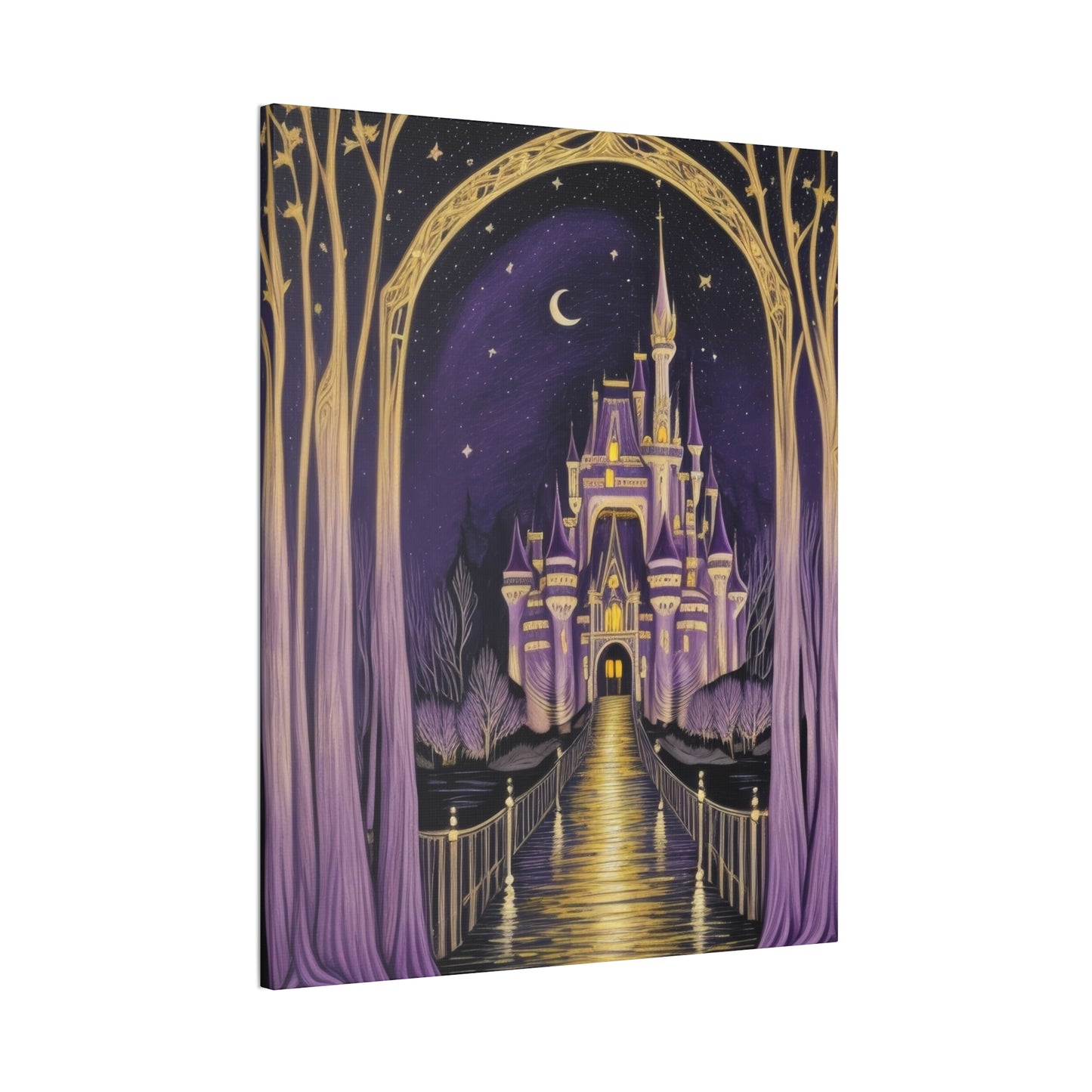 Purple Castle - Canvas Stretched, 0.75"