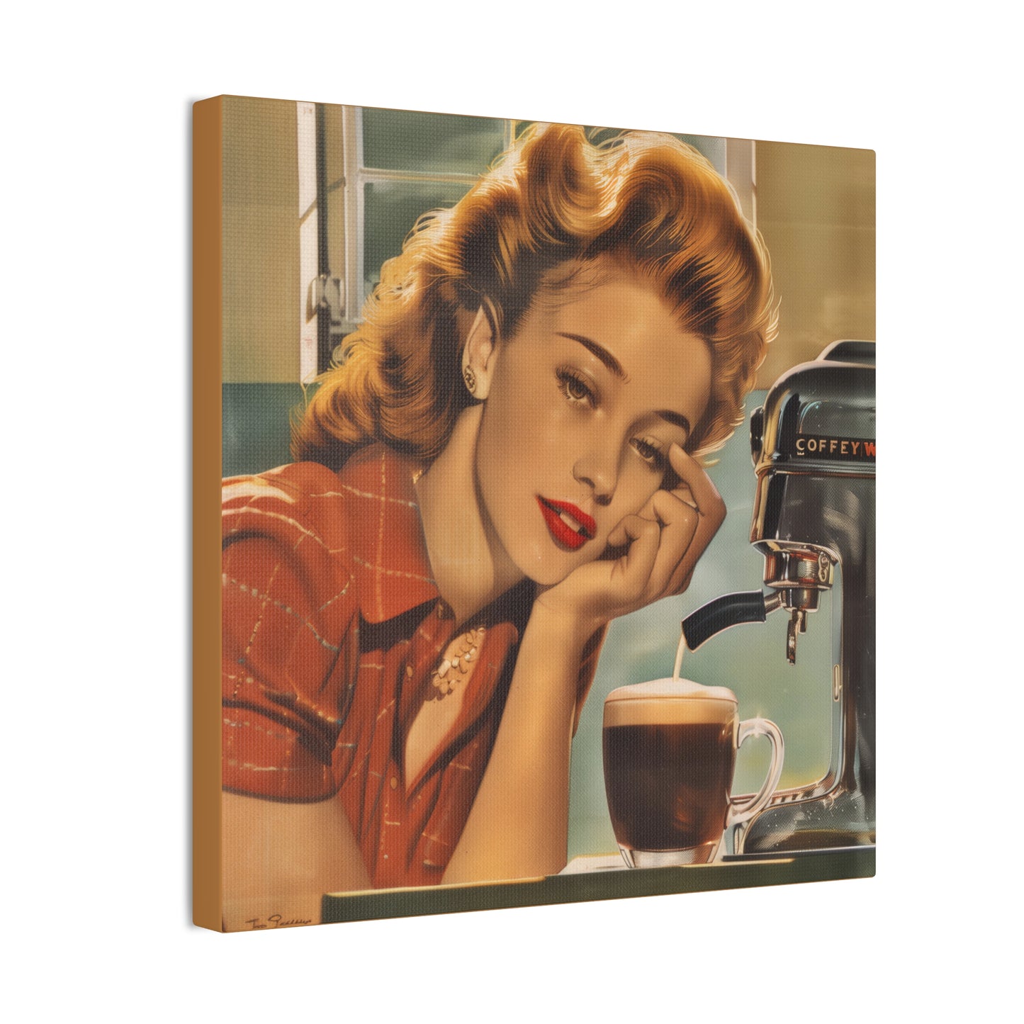 Dreaming of Coffee  - Canvas Stretched, 0.75"