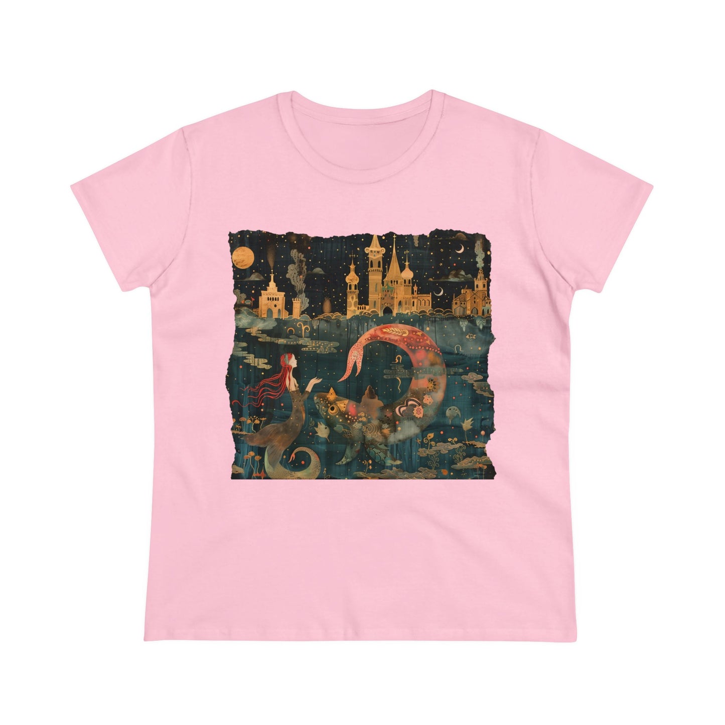 Mermaid - Fantasy - Women's Midweight Cotton Tee