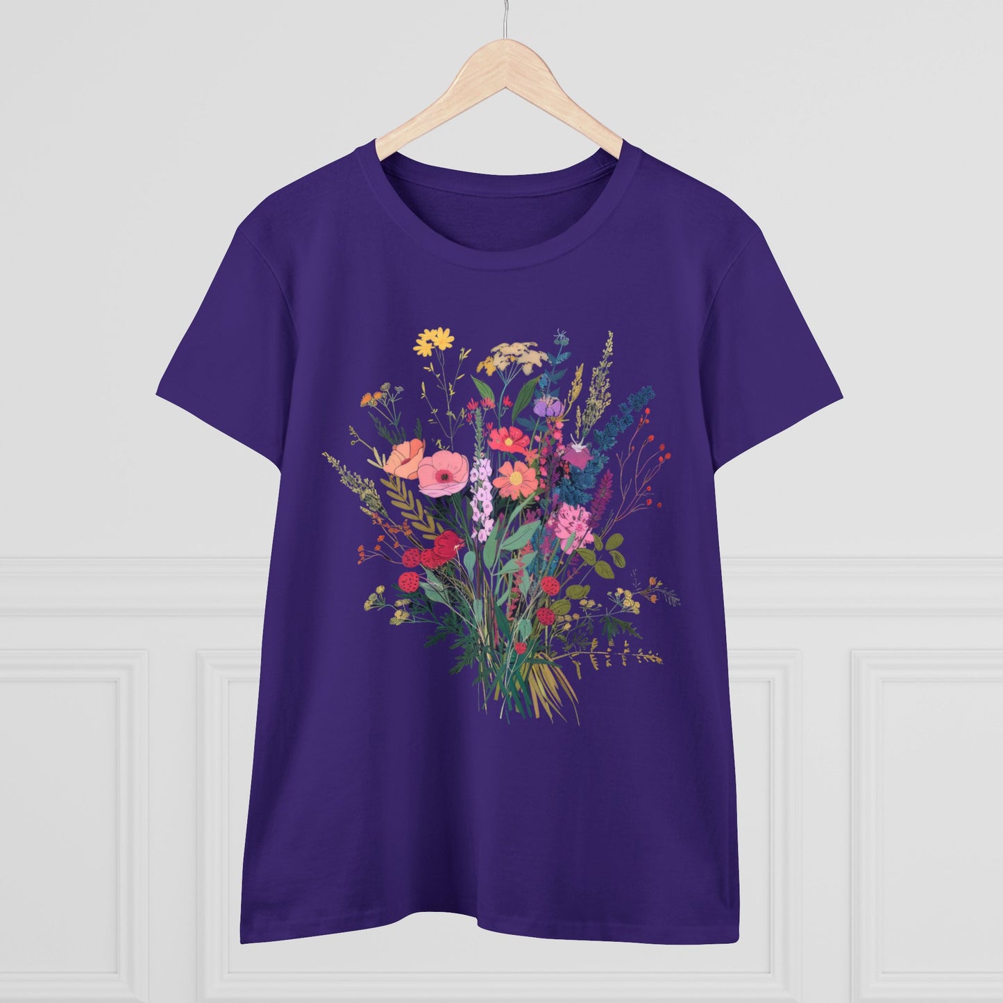 Wildflowers - Women's Midweight Cotton Tee