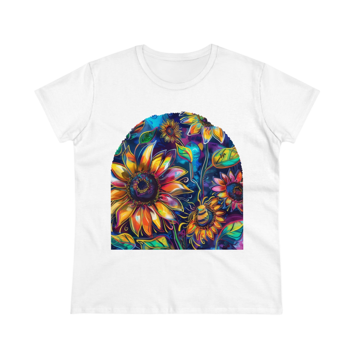 Sunflowers - Women's Midweight Cotton Tee