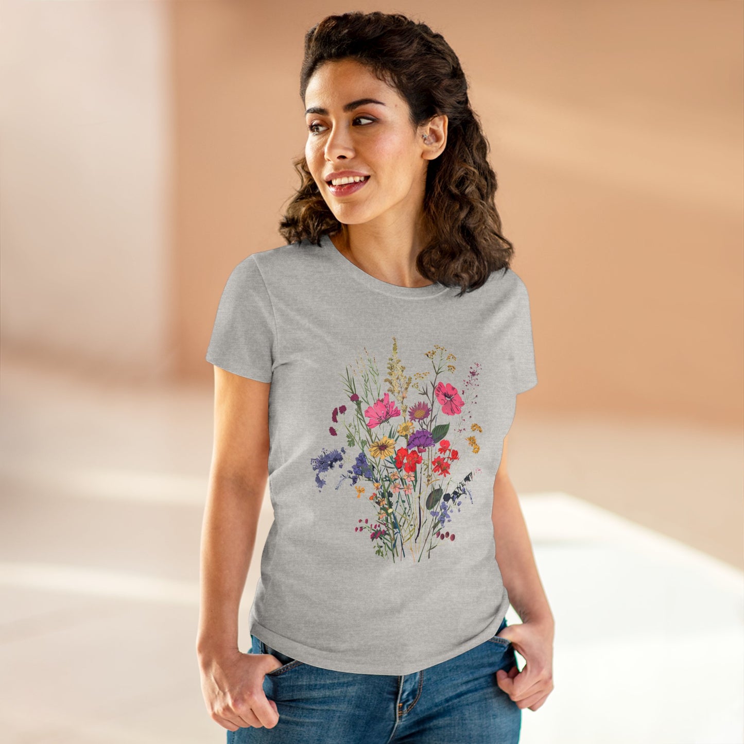 Wildflowers - Women's Midweight Cotton Tee