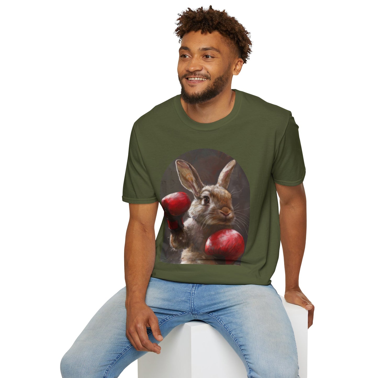 Boxing Bunny - Unisex Softstyle T-Shirt