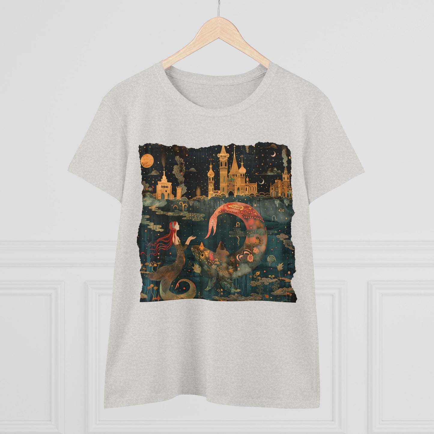 Mermaid - Fantasy - Women's Midweight Cotton Tee