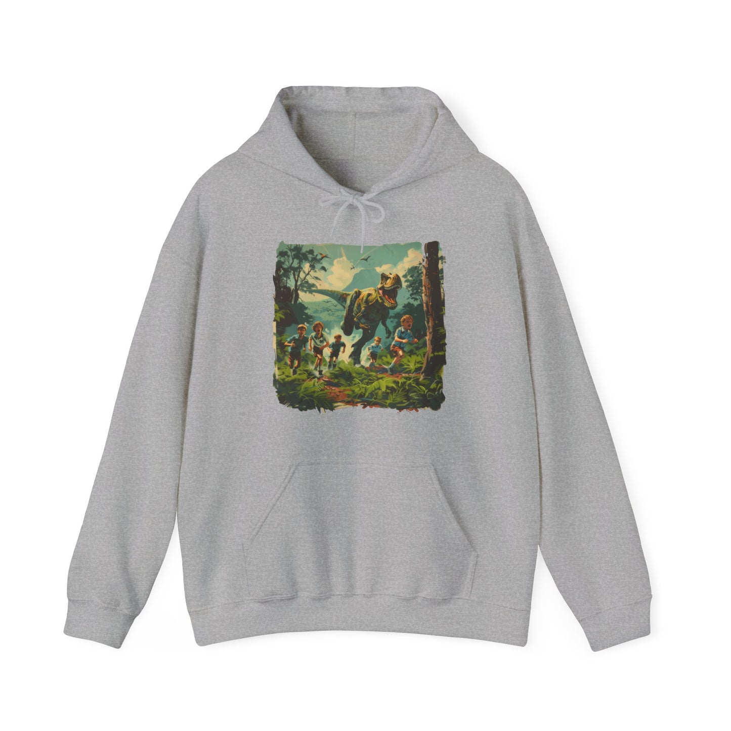 Dinosaur Chase - Unisex Heavy Blend™ Hooded Sweatshirt