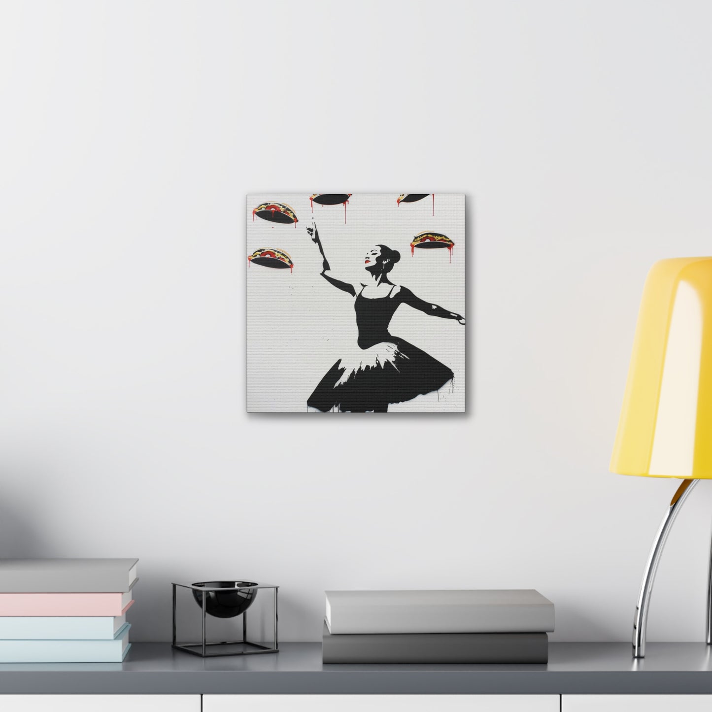 Ballerina of Tacos - Canvas Stretched, 0.75"