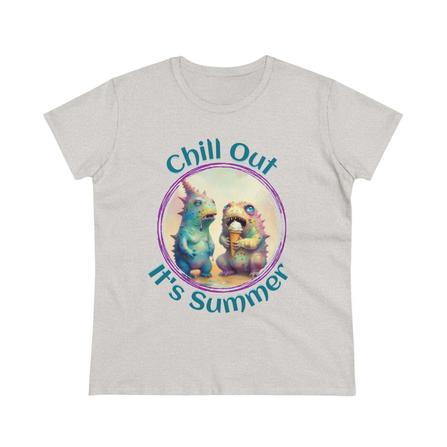 Chill Out, It's Summer - Women's Midweight Cotton Tee