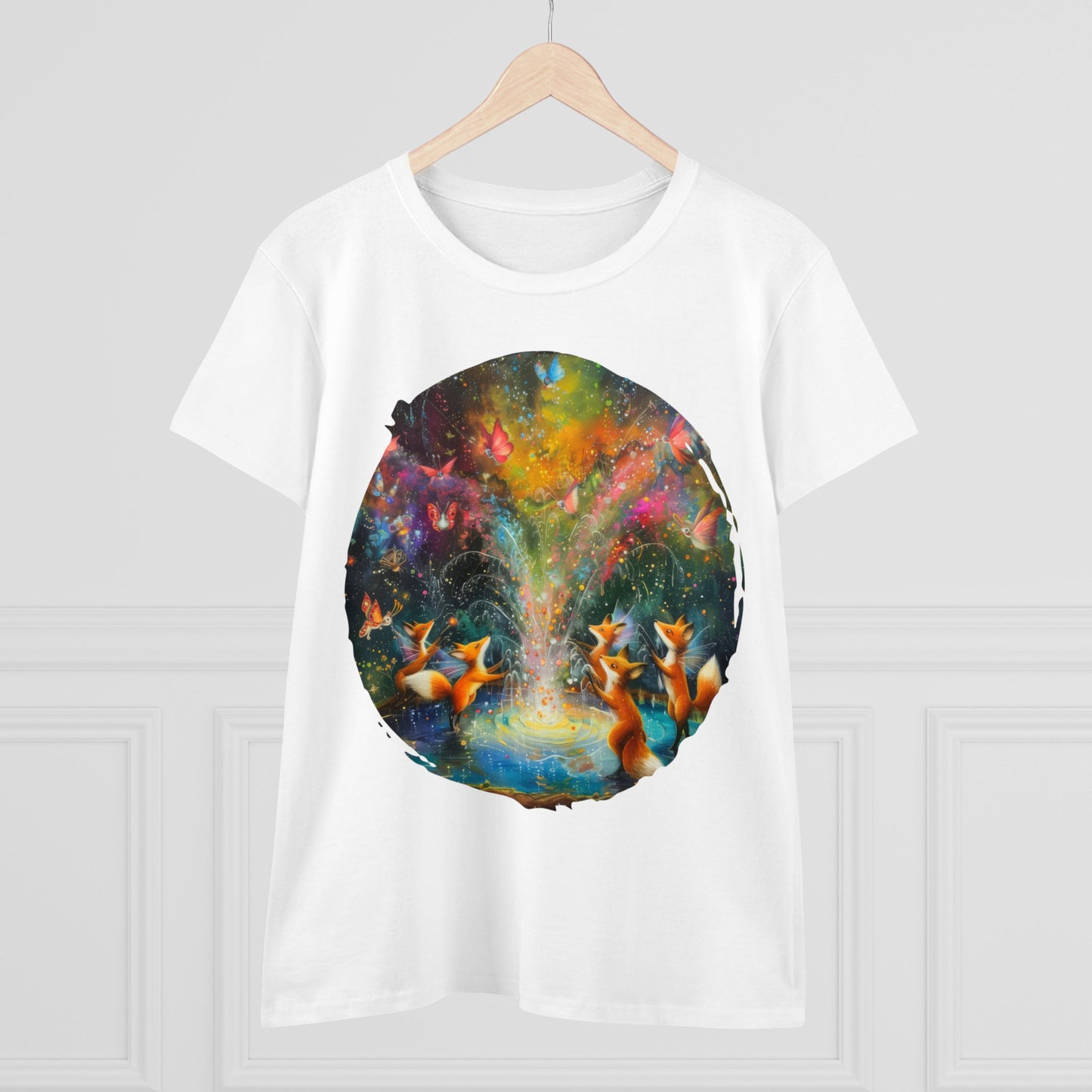 Fairy Celebration - Fantasy - Women's Midweight Cotton Tee