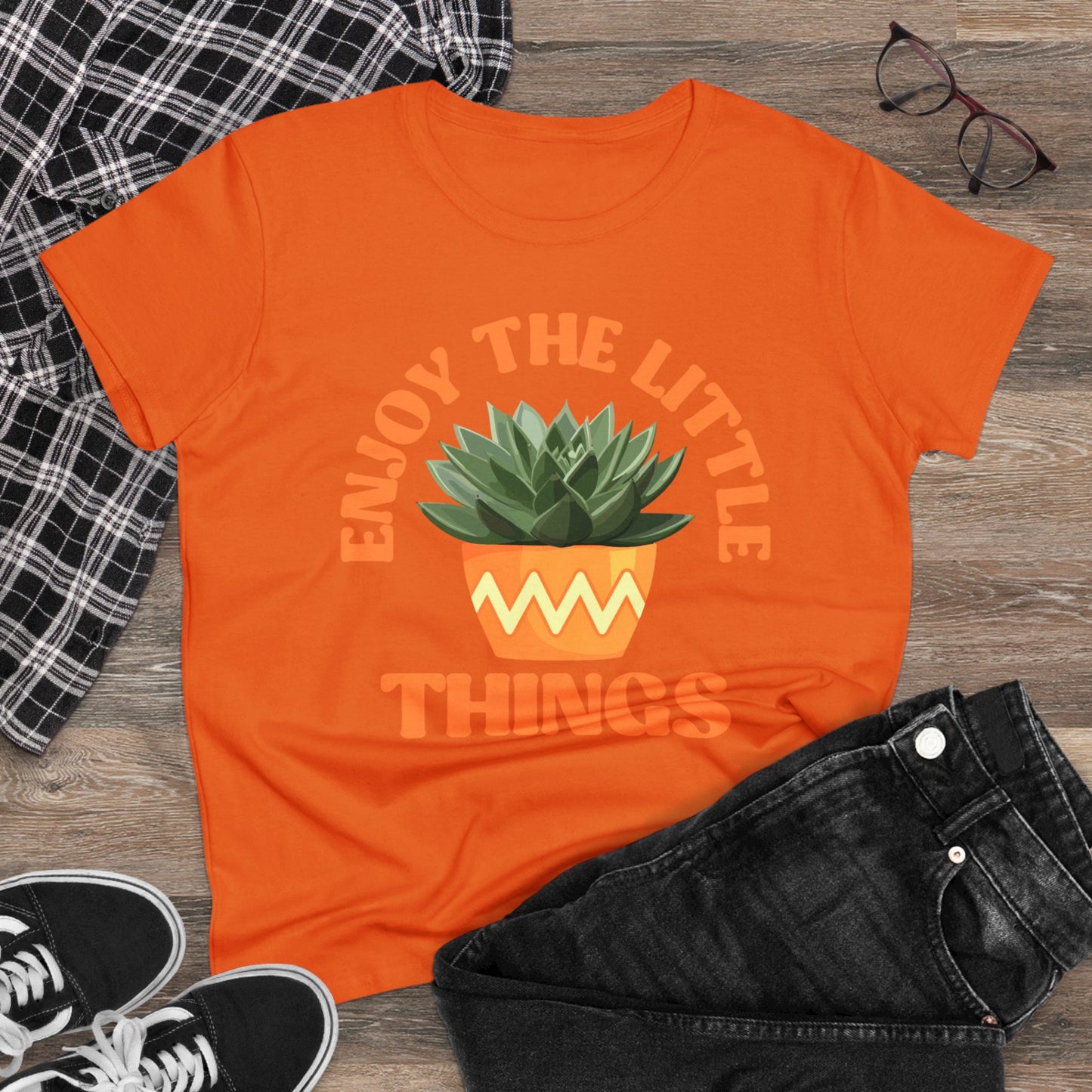 Enjoy the Little Things - Gardening - Women's Midweight Cotton Tee