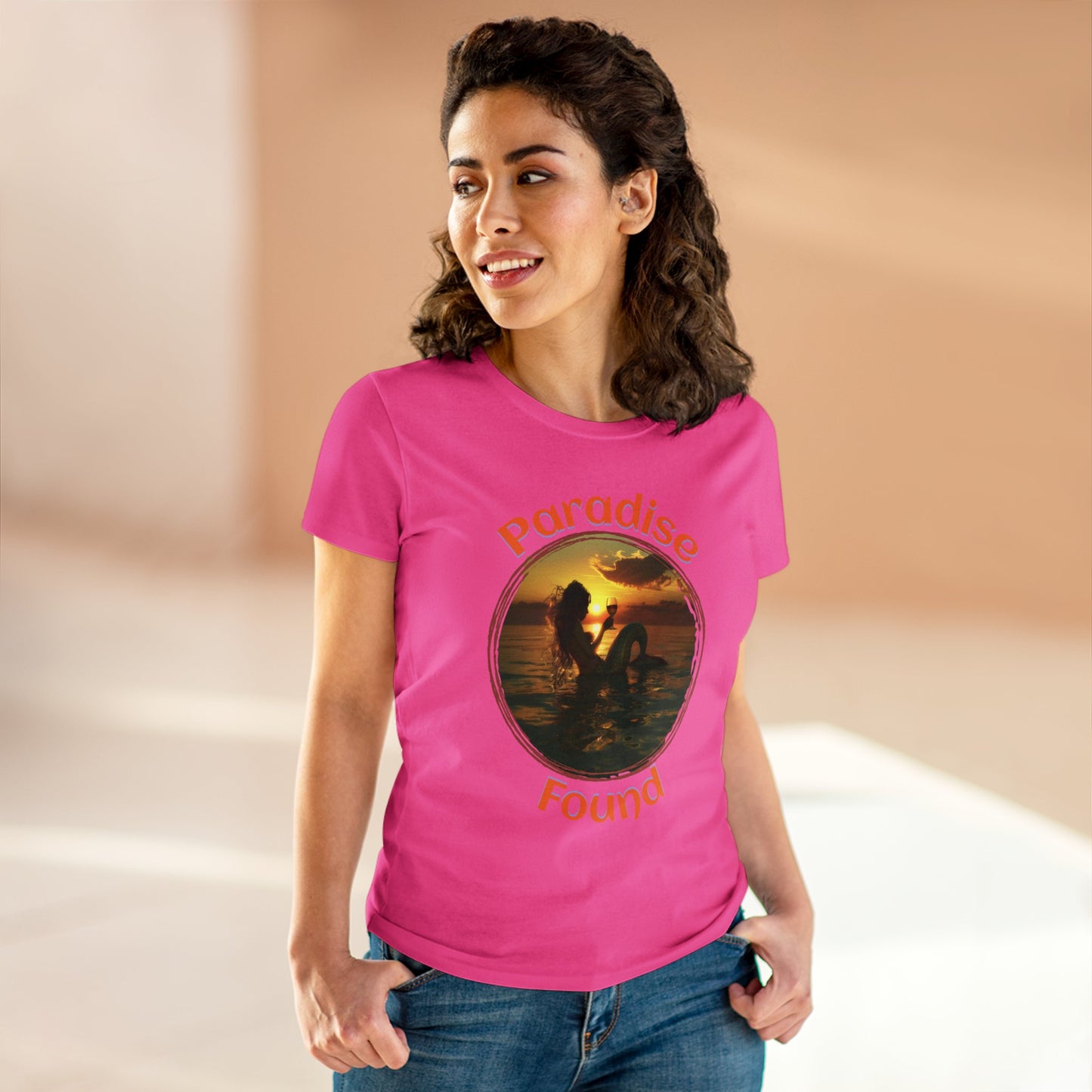 Paradise Found - Women's Midweight Cotton Tee