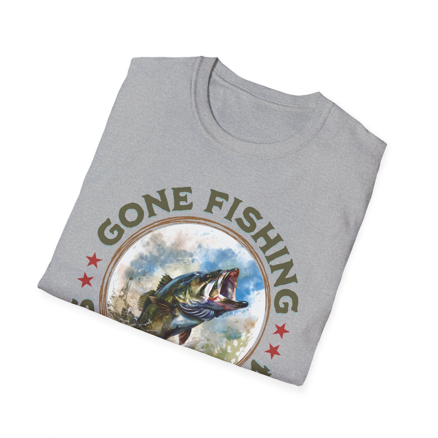 Gone Fishing - Unisex Softstyle T-Shirt