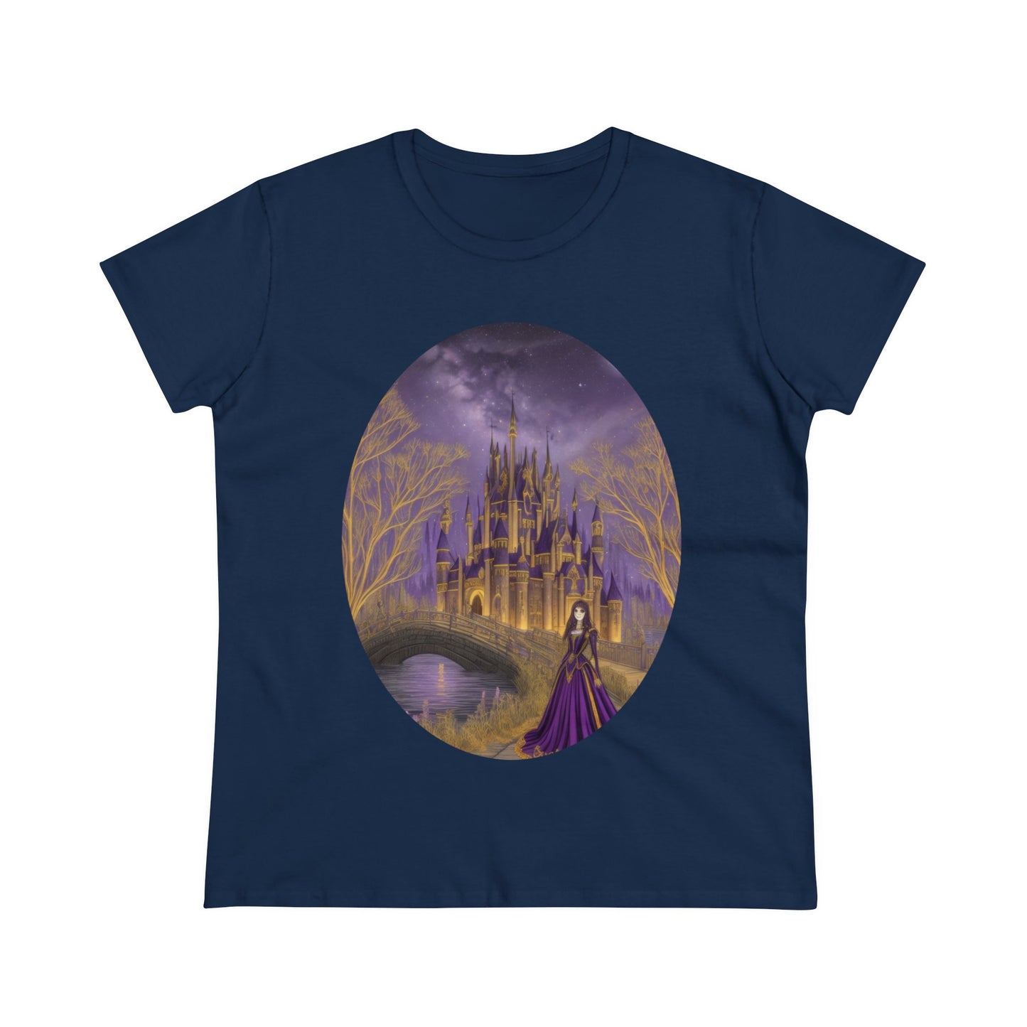 The Purple Castle - Fantasy - Women's Midweight Cotton Tee