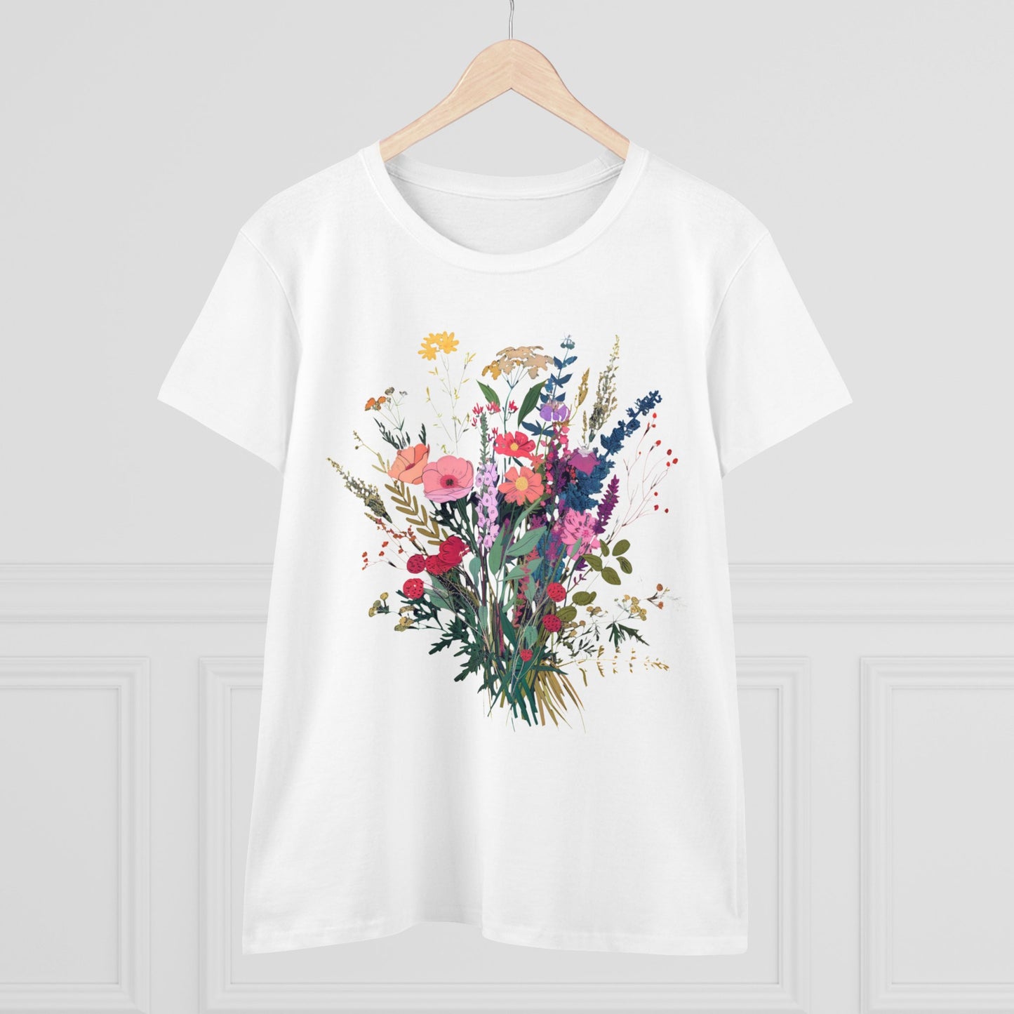 Wildflowers - Women's Midweight Cotton Tee