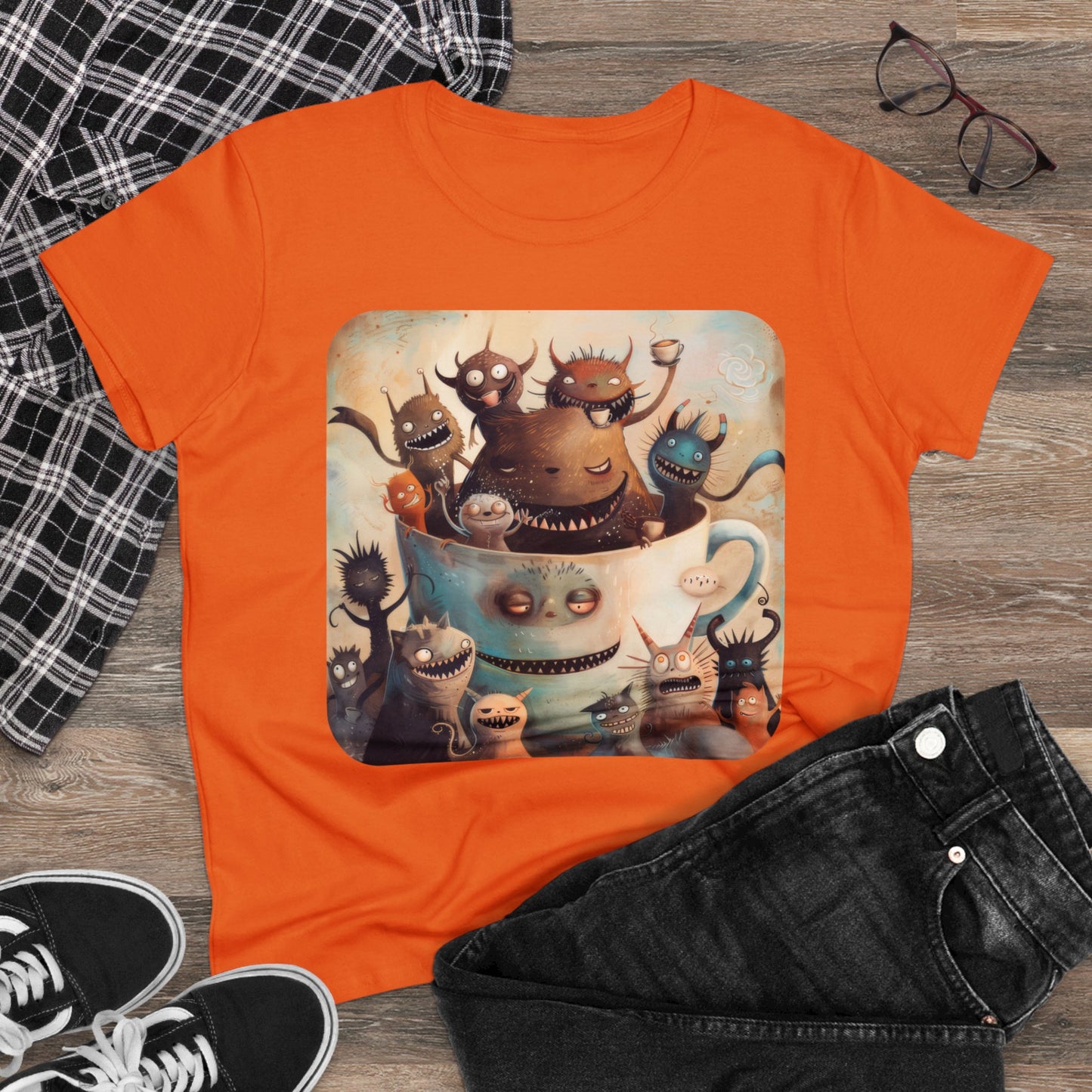 Coffee Critters - Women's Midweight Cotton Tee