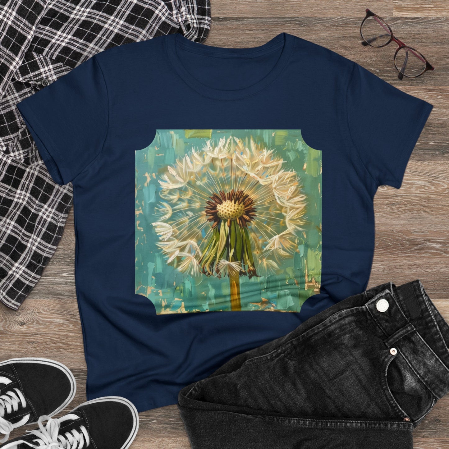 Dandelion - Flowers - Women's Midweight Cotton Tee