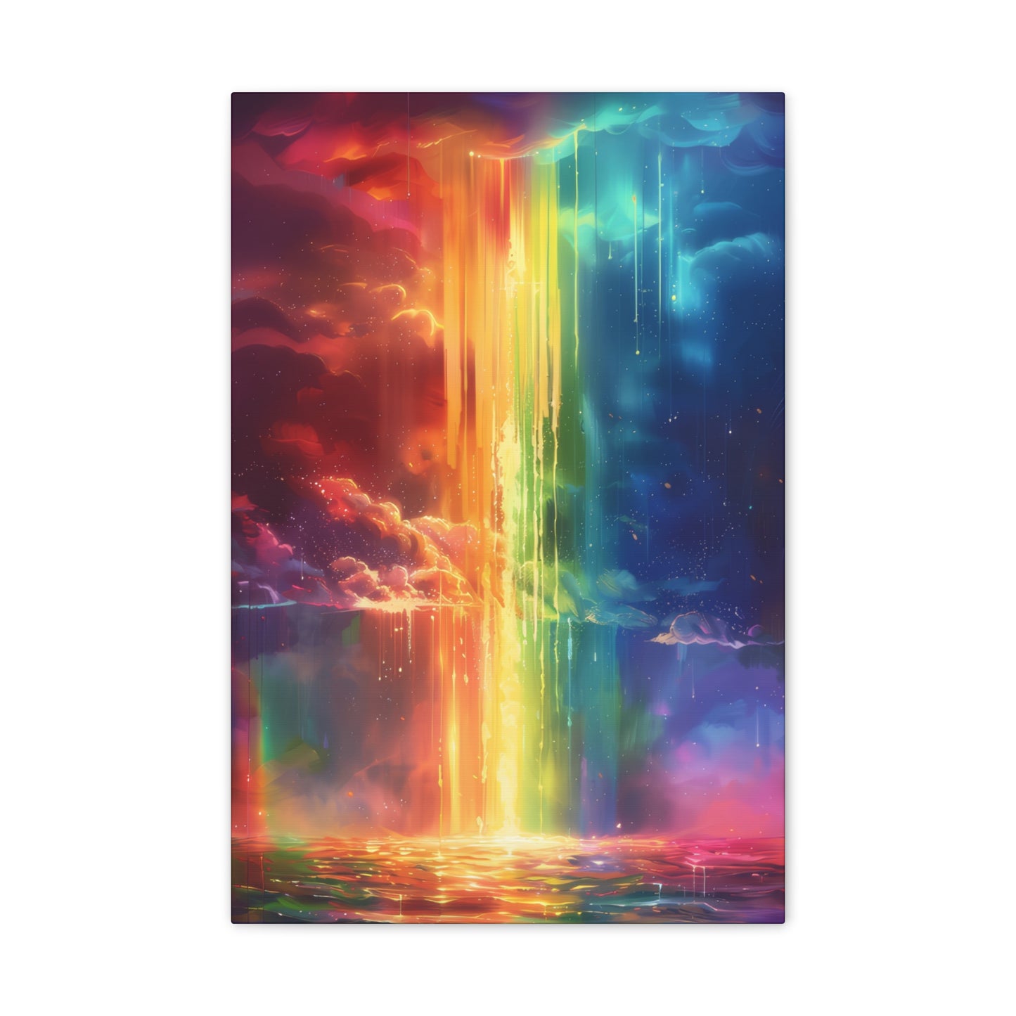 Rainbow Storm - Canvas Stretched, 0.75"