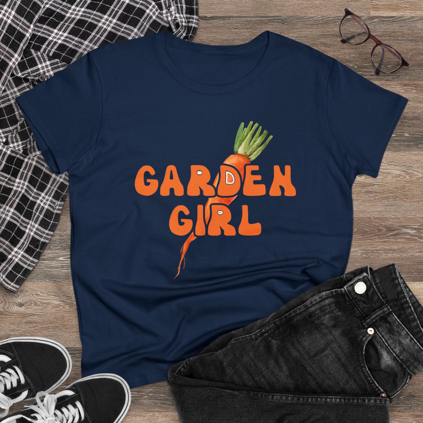 Garden Girl - Gardening - Women's Midweight Cotton Tee