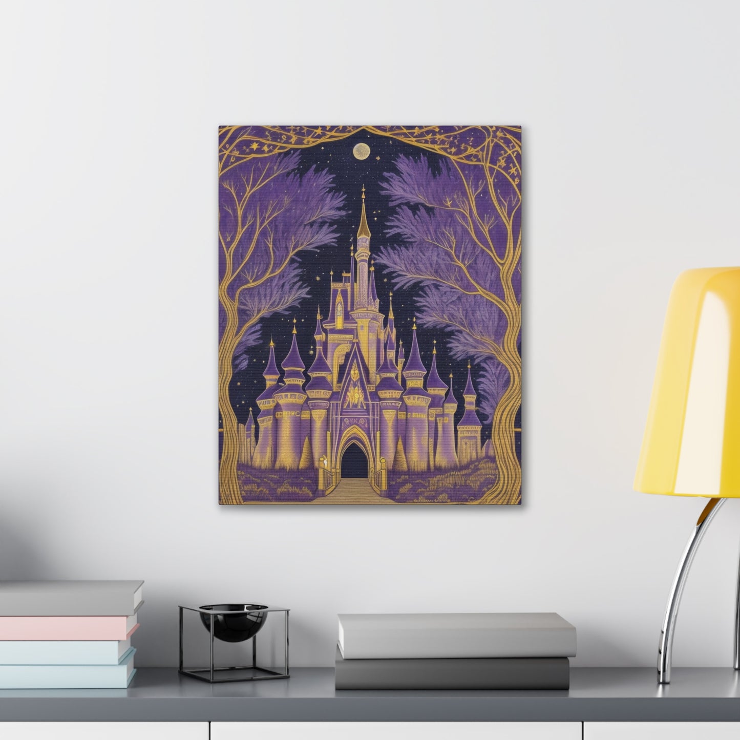 Purple Castle - Canvas Stretched, 0.75"