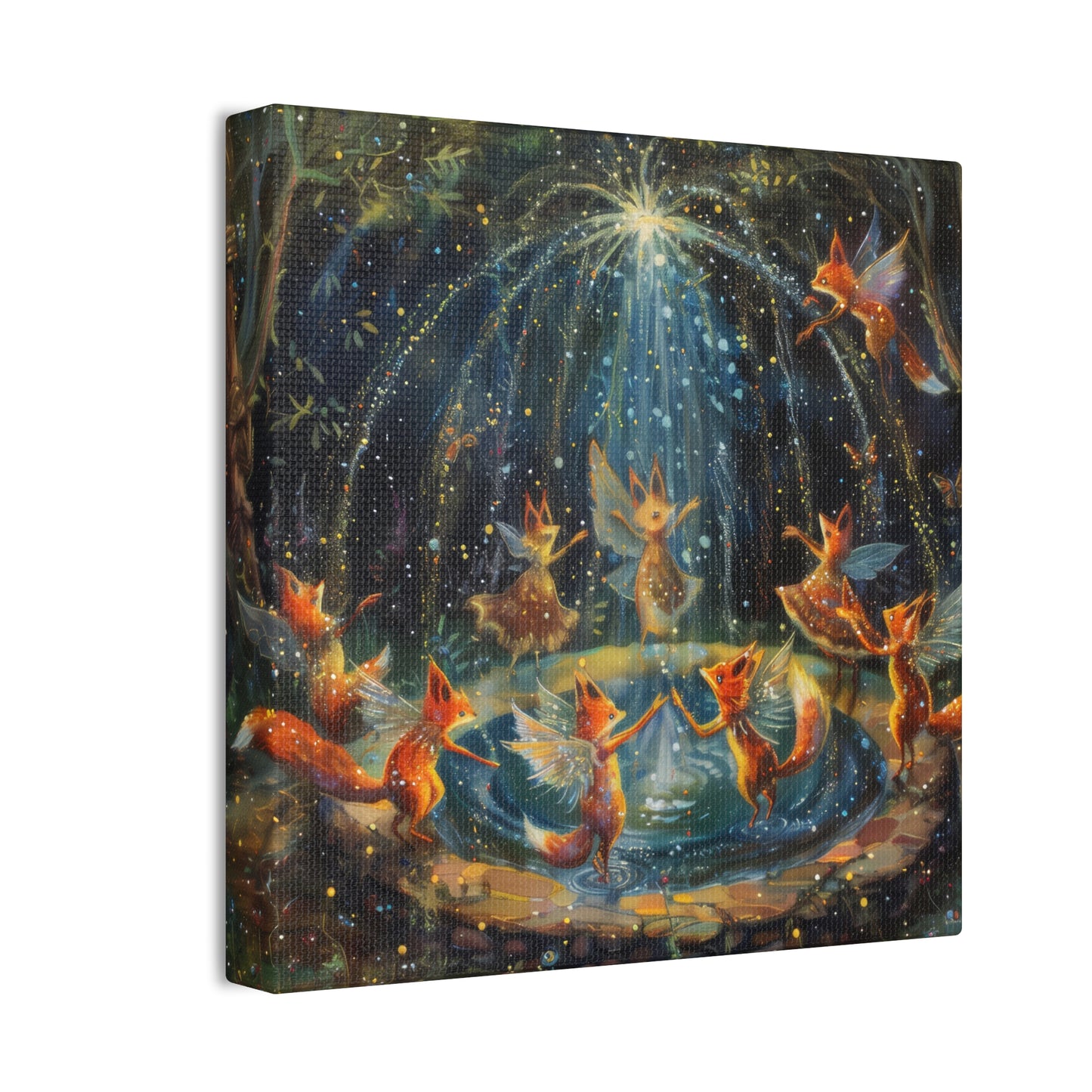 Fox Fairy Festival - Canvas Stretched, 0.75"