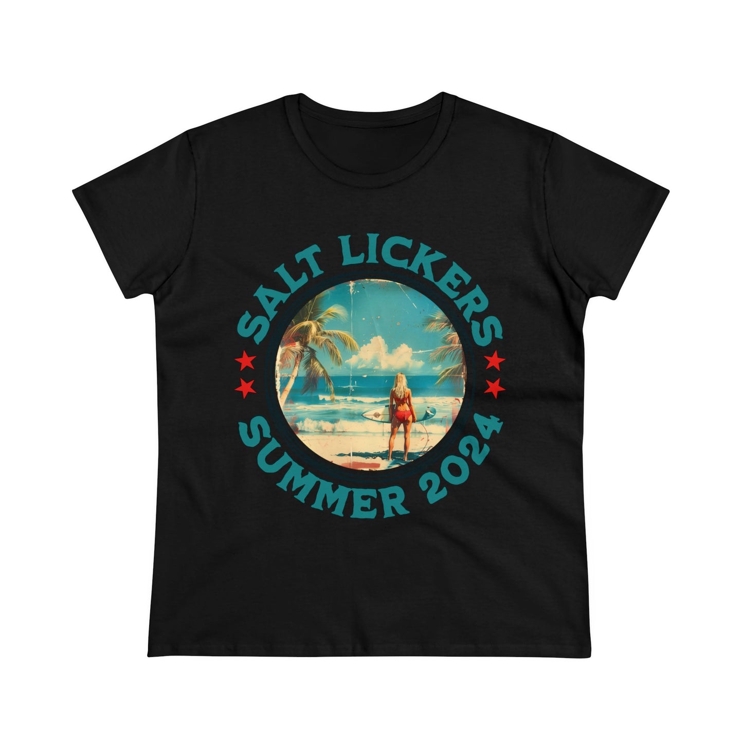 Surfing - Women's Midweight Cotton Tee