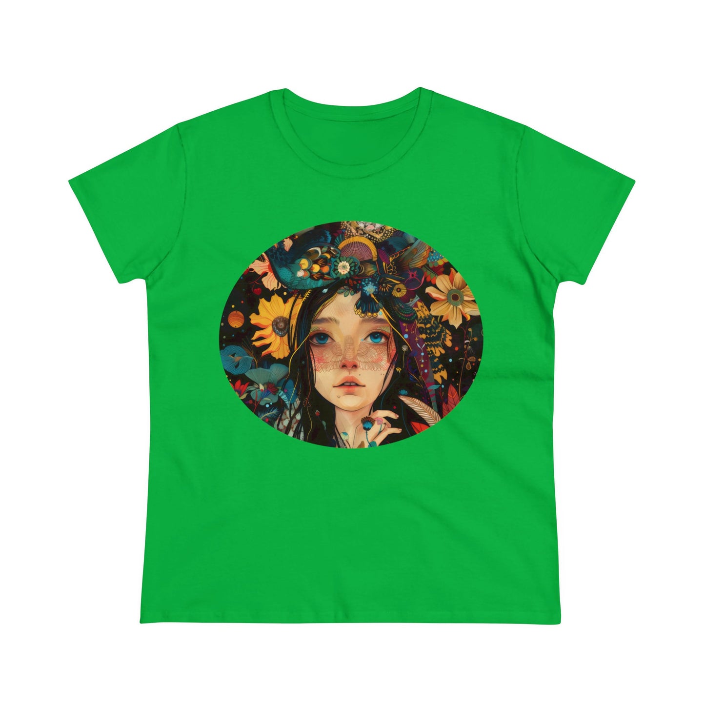 Flower Girl - Women's Midweight Cotton Tee