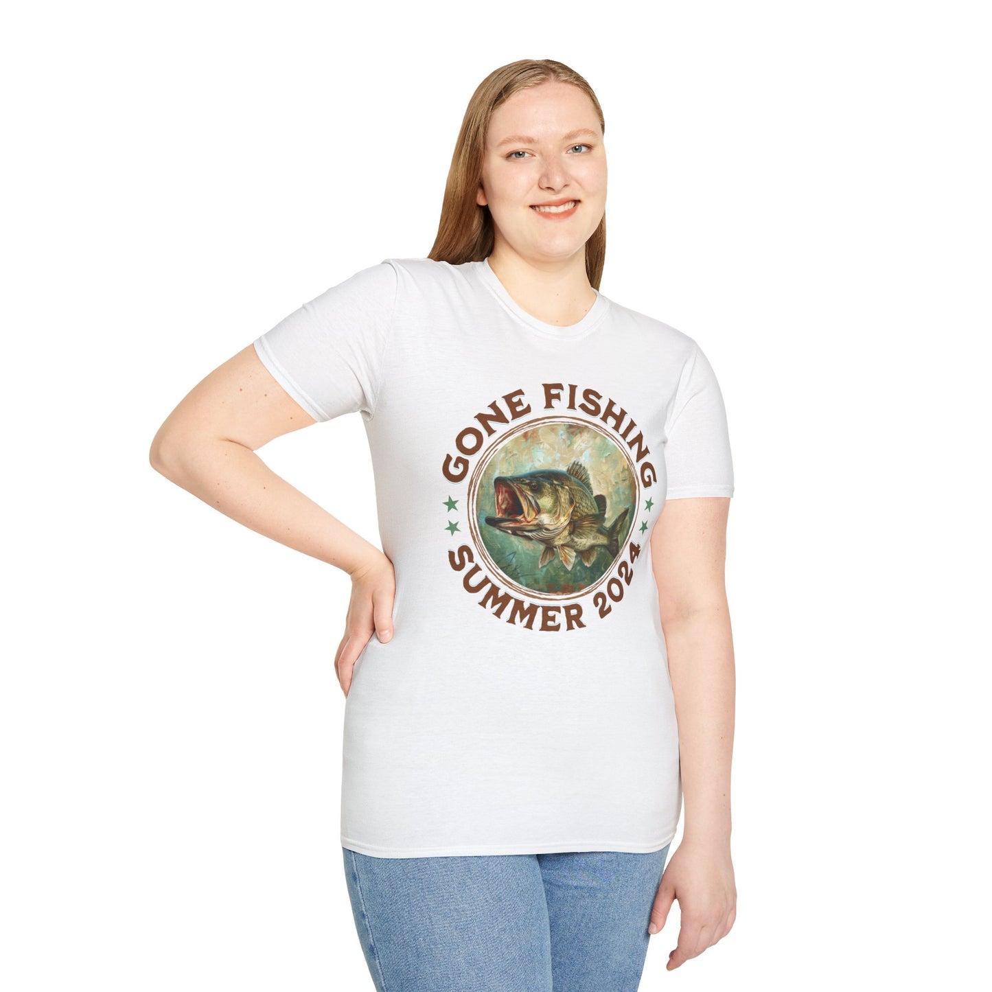 Gone Fishing - Unisex Softstyle T-Shirt