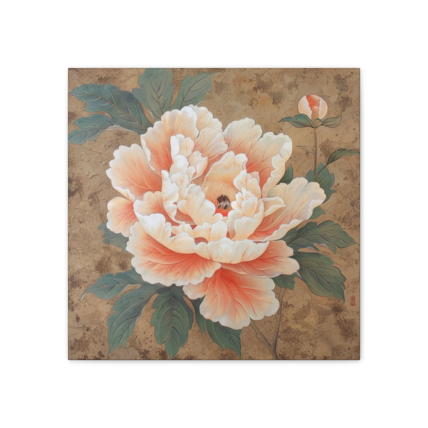 Peony - Canvas Stretched, 0.75"