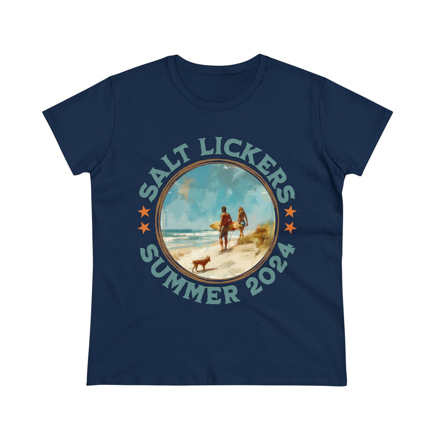 Surfing - Women's Midweight Cotton Tee