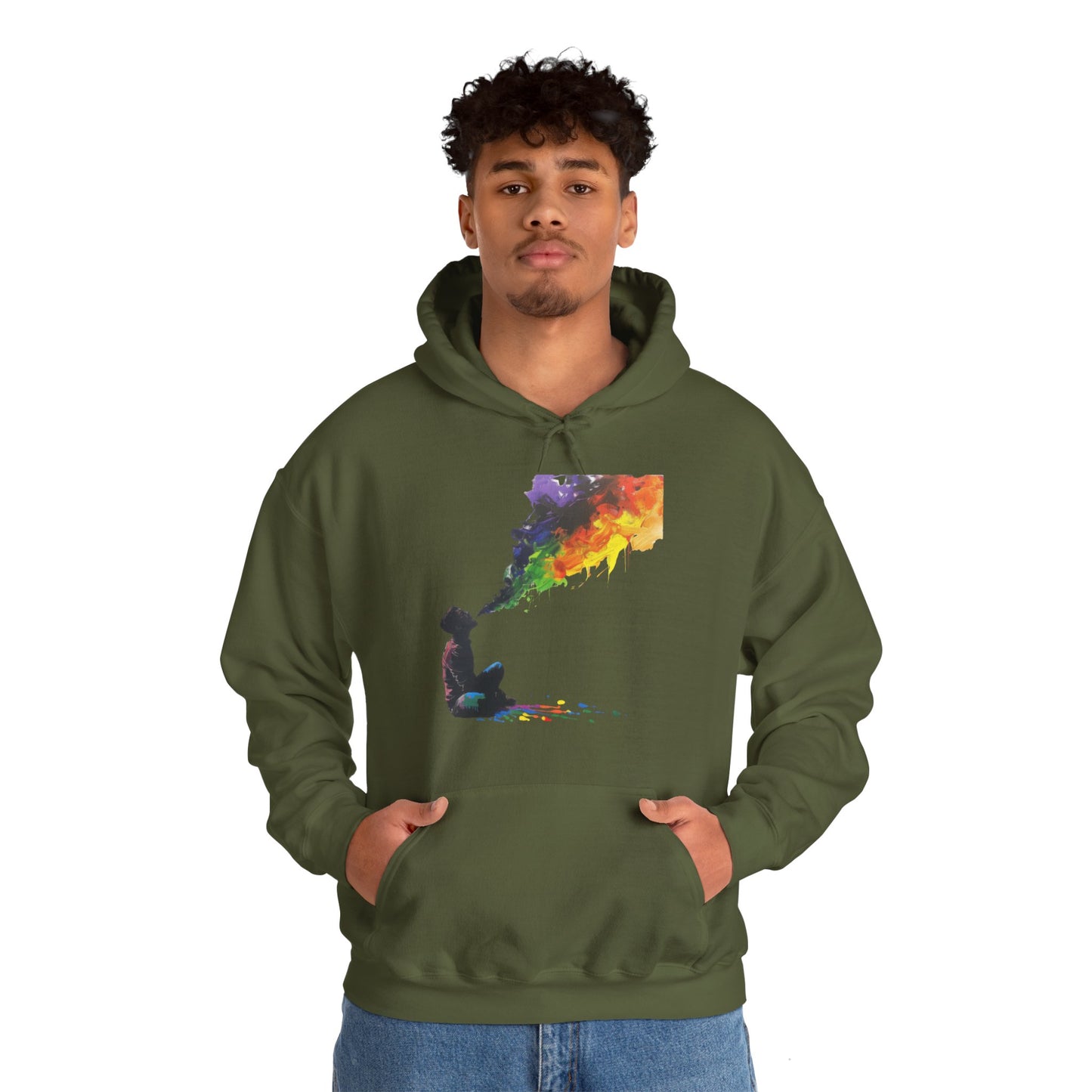 Rainbow Breath - Unisex Heavy Blend™ Hooded Sweatshirt