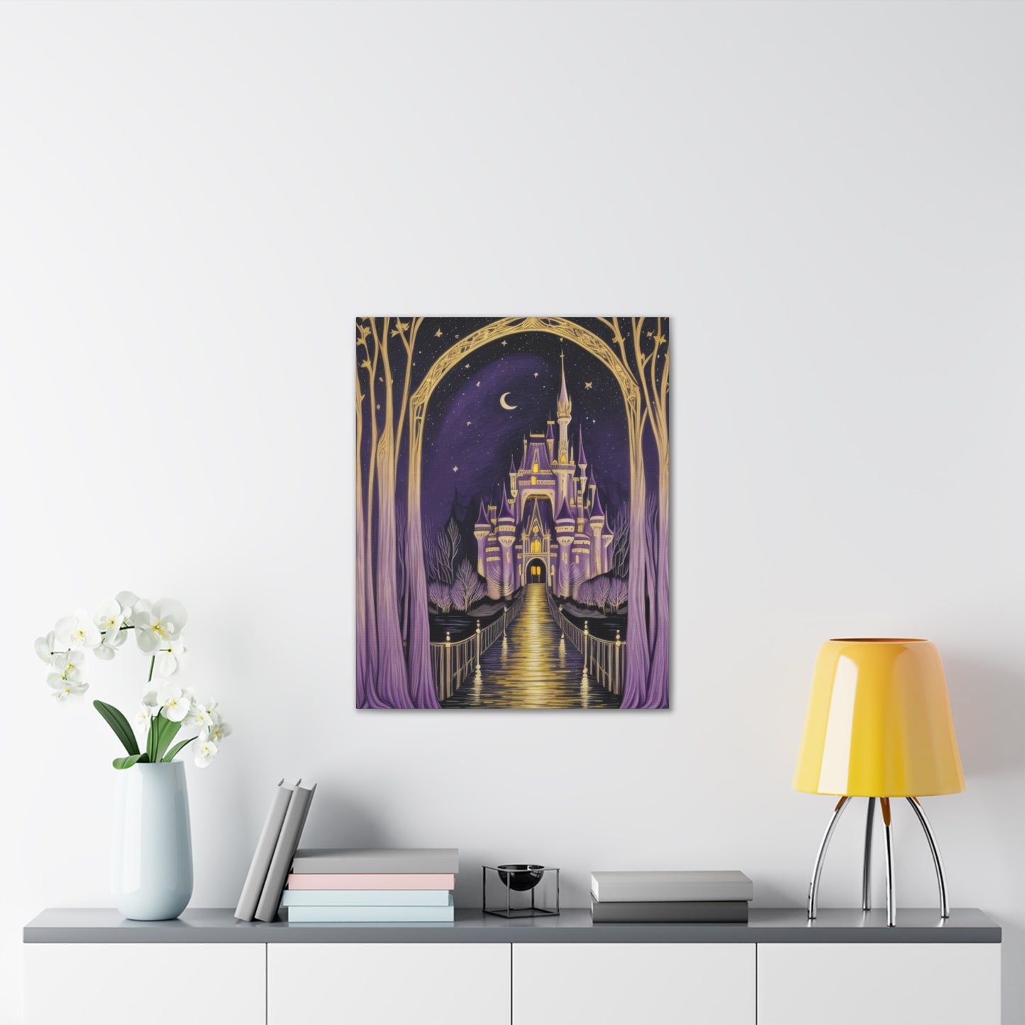 Purple Castle - Canvas Stretched, 0.75"